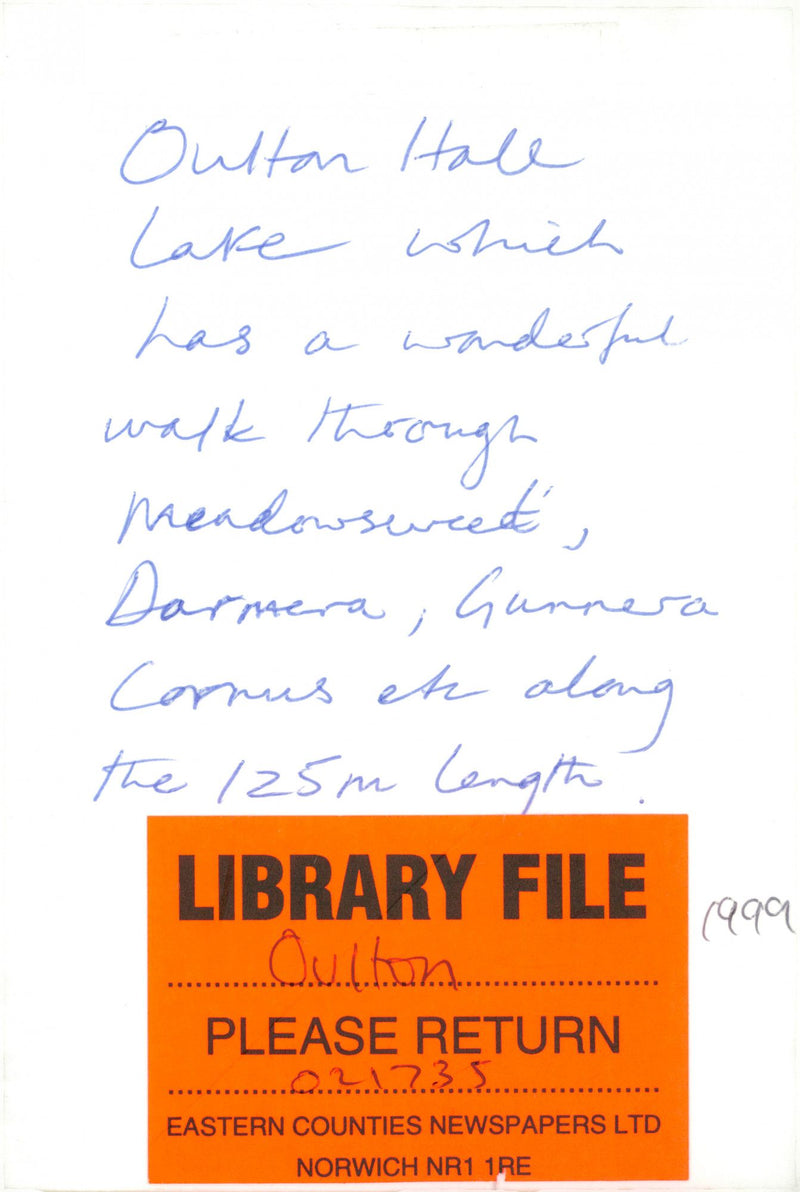 Oulton Hall Lake - Vintage Photograph