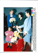 Princess Diana, Mdme Giscaird d'Estaing and Mdme Christine Auguin - Vintage Photograph
