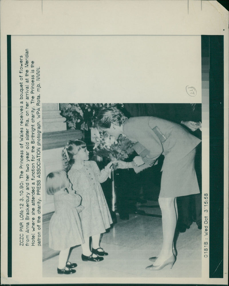 Princess Diana, Anna Brackenbury and Ria - Vintage Photograph