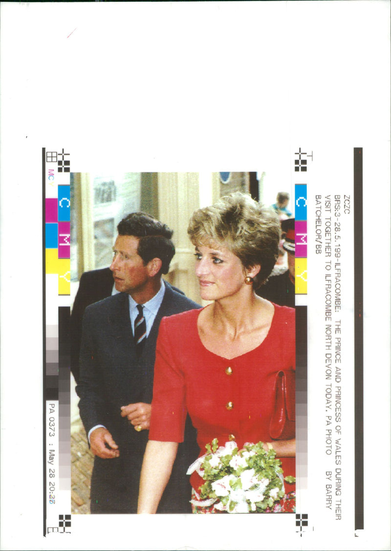 Princess Diana and Prince Charles - Vintage Photograph