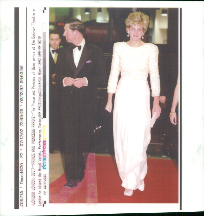 Prince Charles and Princess Diana - Vintage Photograph