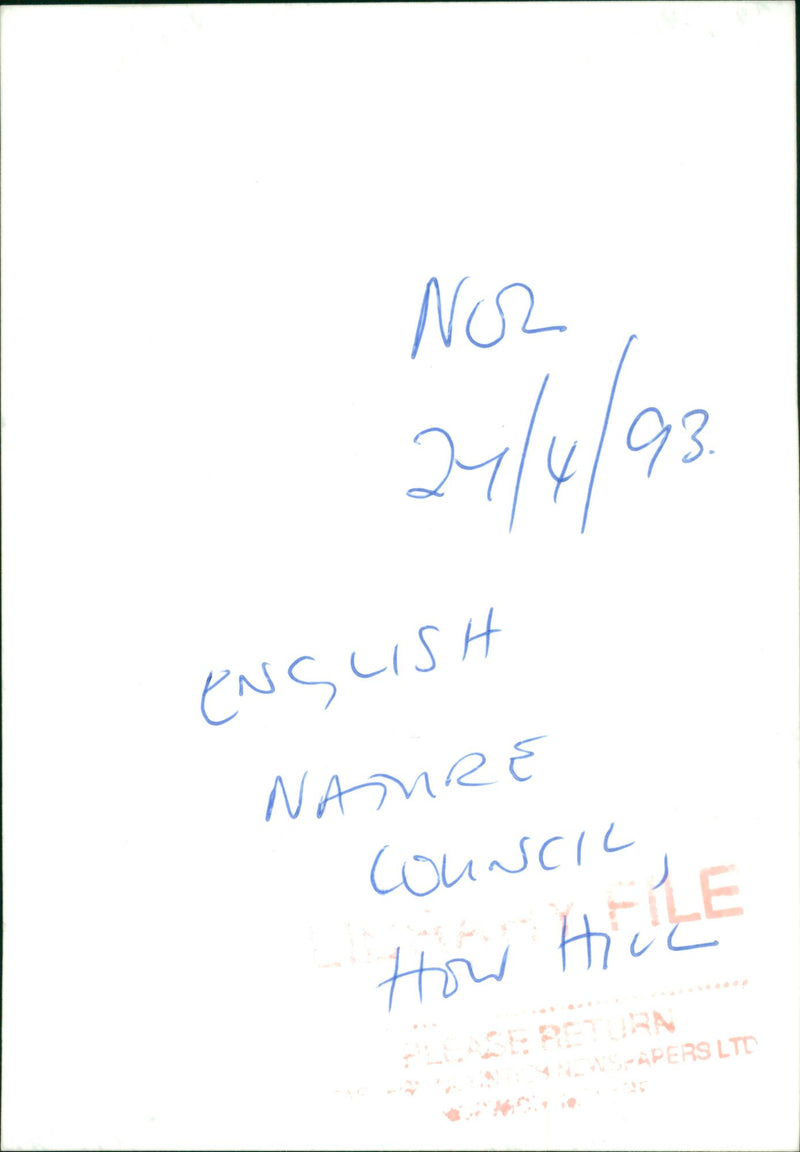 English nature council at how hill. - Vintage Photograph