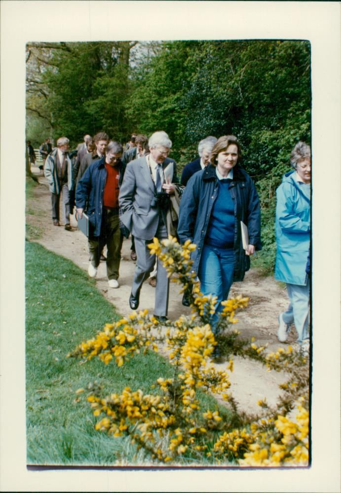 English nature council at how hill. - Vintage Photograph