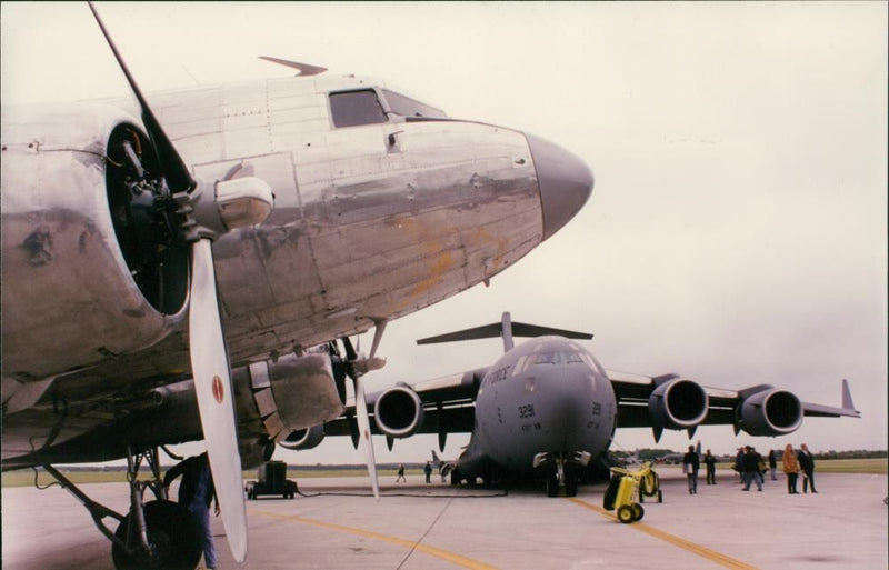 View of Mildenhall air fete. - Vintage Photograph