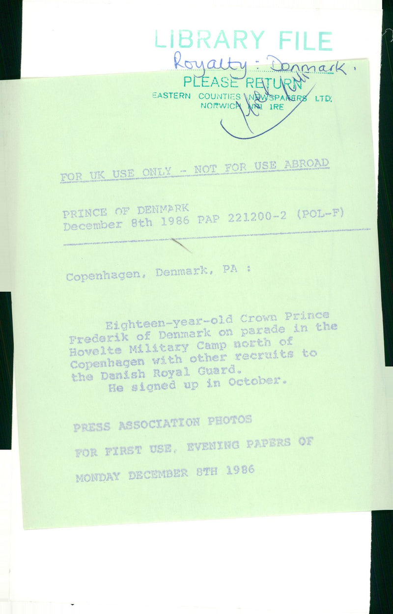 Prince of Denmark - Vintage Photograph