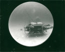 The Mantis one-man submersible in a tank. - Vintage Photograph
