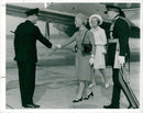 Katharine, Duchess of Kent with Mr F.P.C. Garland. - Vintage Photograph