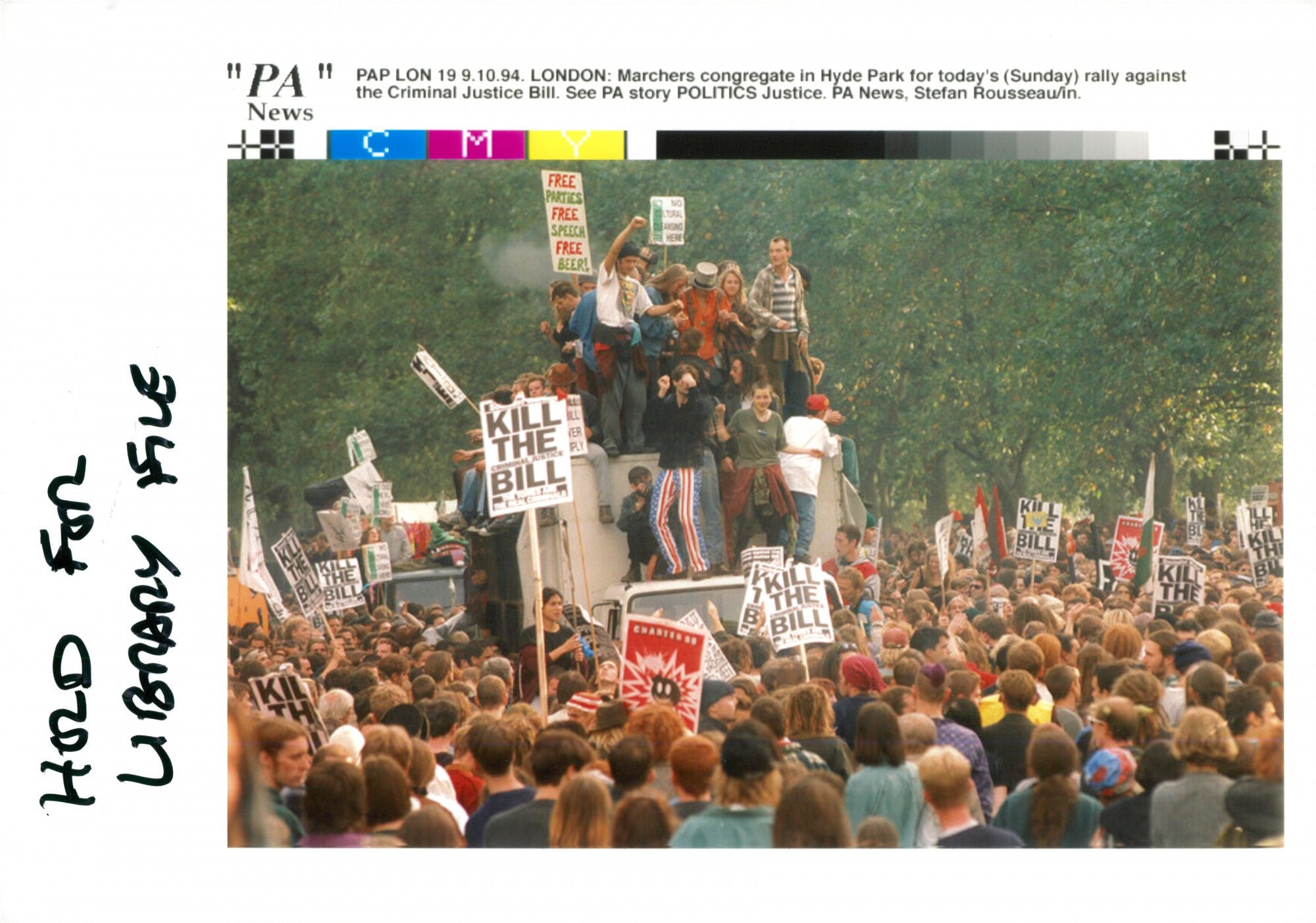 Demonstrations & Riots (1993-1996) - Vintage Photograph