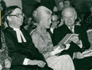 Duchess of Kent with Rev David Edwards and Mr Timothy Colman. - Vintage Photograph