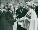 Duchess of Kent with Mrs Jessie Cannell. - Vintage Photograph