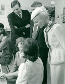 The Duchess of Kent with Captain Jonathan Peel and Geoffrey Lloyd - Vintage Photograph