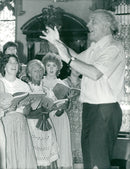 The Duchess of Kent's rehearsal with David Willcocks and The Bach Choir - Vintage Photograph