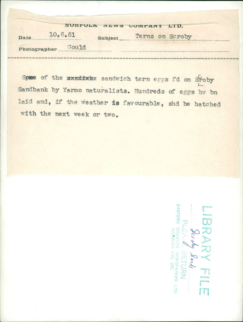 Scroby Sands - Vintage Photograph