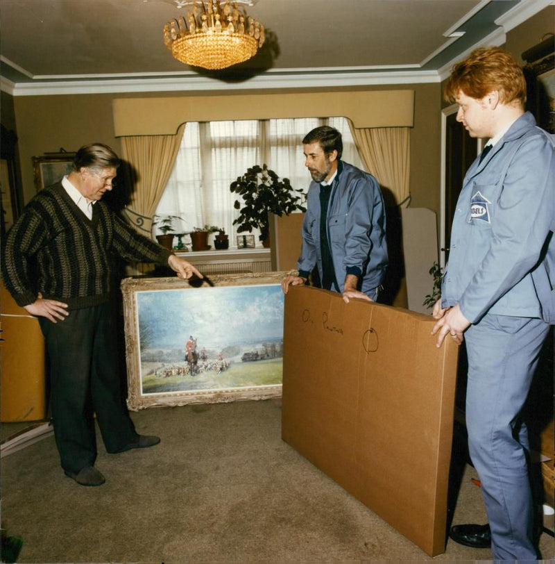 Landscape and machine artist kenneth denton. - Vintage Photograph