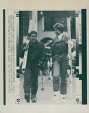 Princess Diana and Viscount Linley. - Vintage Photograph