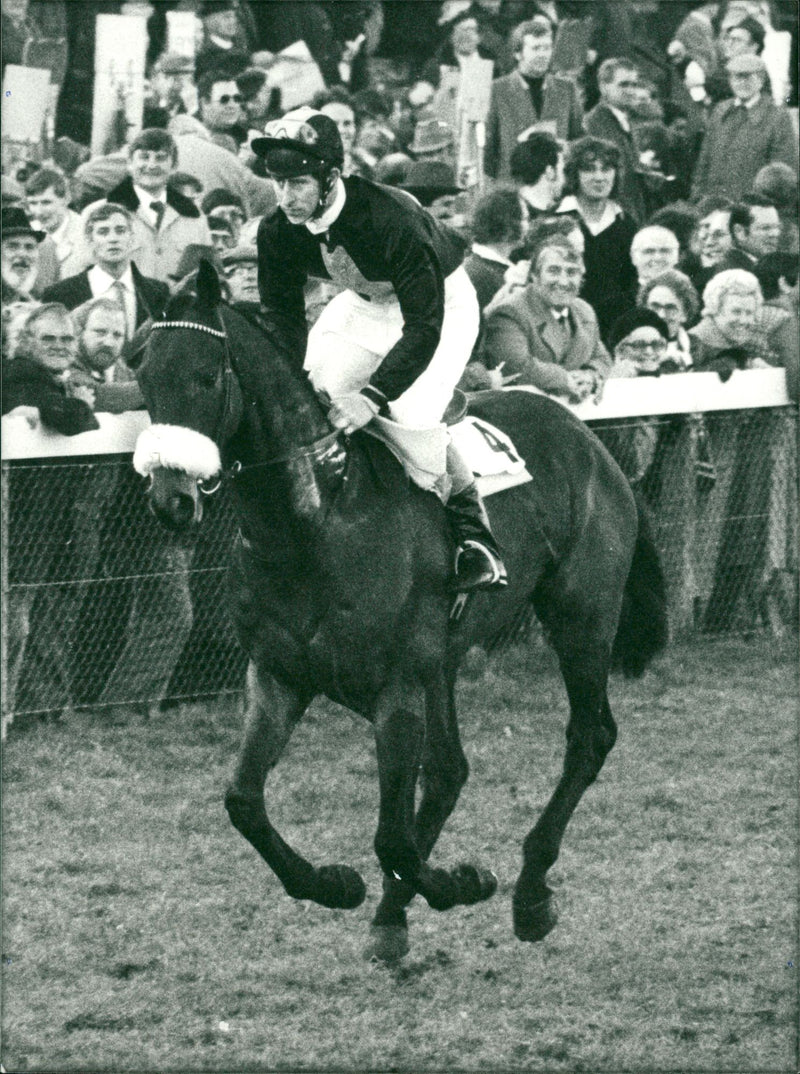 Prince Charles of Wales as a Jockey - Vintage Photograph