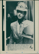 Prince Charles of Wales during a Shell Refinery tour - Vintage Photograph