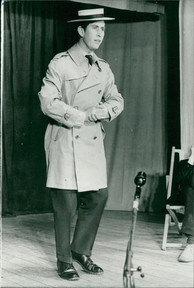 Prince Charles of Wales as a Comedian - Vintage Photograph