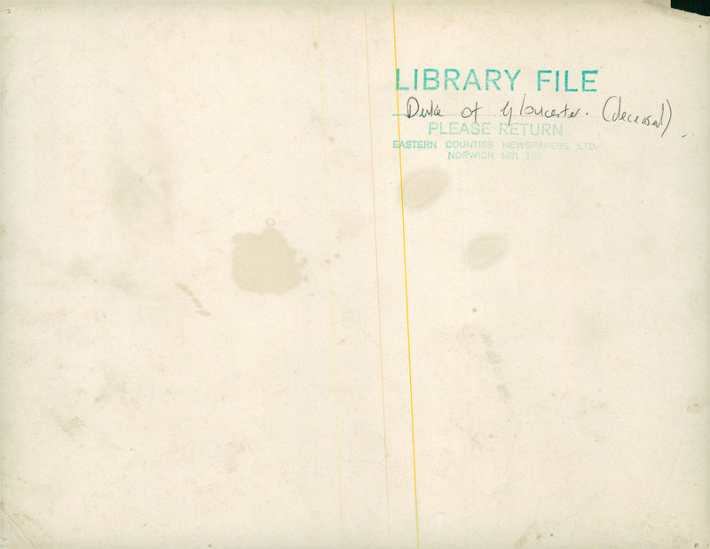 Duke of Gloucester talking to the soldier. - Vintage Photograph