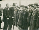 Duke of Gloucester talking to the soldier. - Vintage Photograph