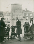 Duke of Gloucester talking. - Vintage Photograph