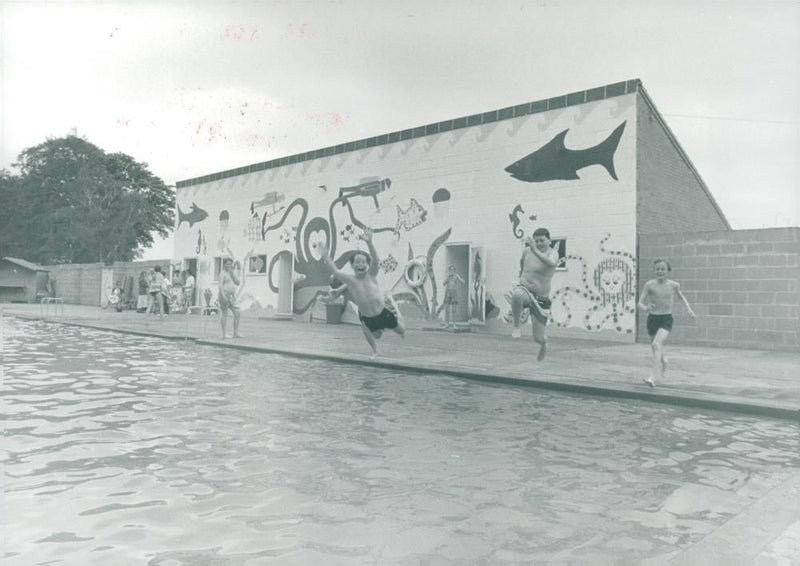Loch Neaton Swimming Pool, Watton - Vintage Photograph