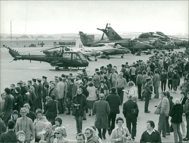 The air show. - Vintage Photograph