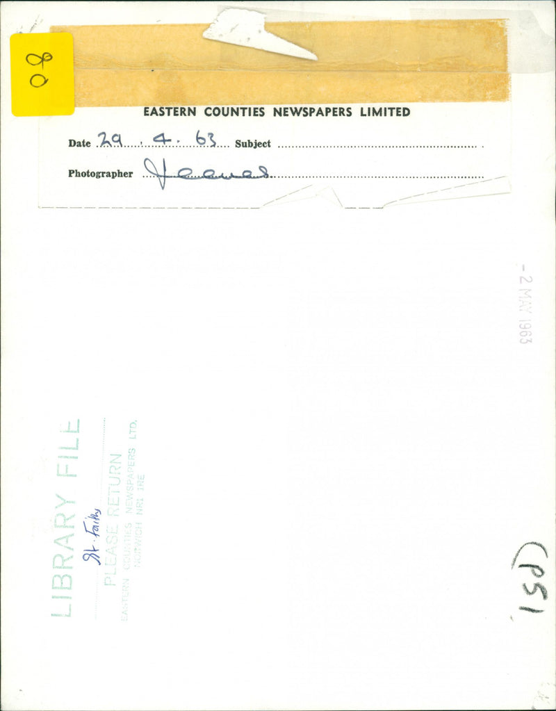 Aircraft at airfield in St. Faiths. - Vintage Photograph