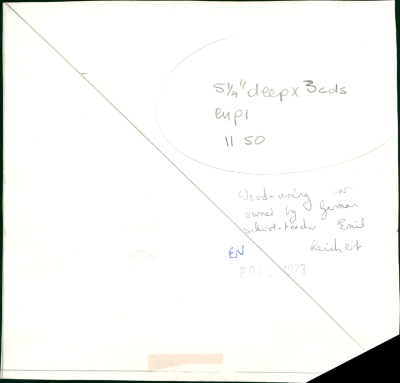 Cars: Customised & Specialised - Wood-using car by Enil Reicherk - Vintage Photograph