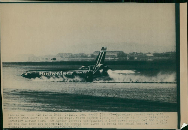 Cars: Customised & Specialised - Budweiser Rocket car - Vintage Photograph