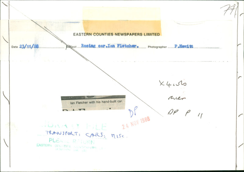 Cars: Customised & Specialised - Ian Fletcher - Vintage Photograph