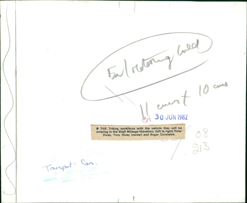 Cars: Customised & Specialised: Tricking with Peter Divey, Tony Divey and Roger Constable. - Vintage Photograph