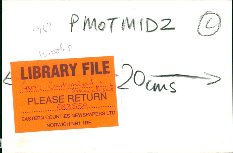 Cars: Customised & Specialised - Vintage Photograph