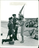 Princess Marina, Duchess of Kent and Station Commander D. A. Green - Vintage Photograph