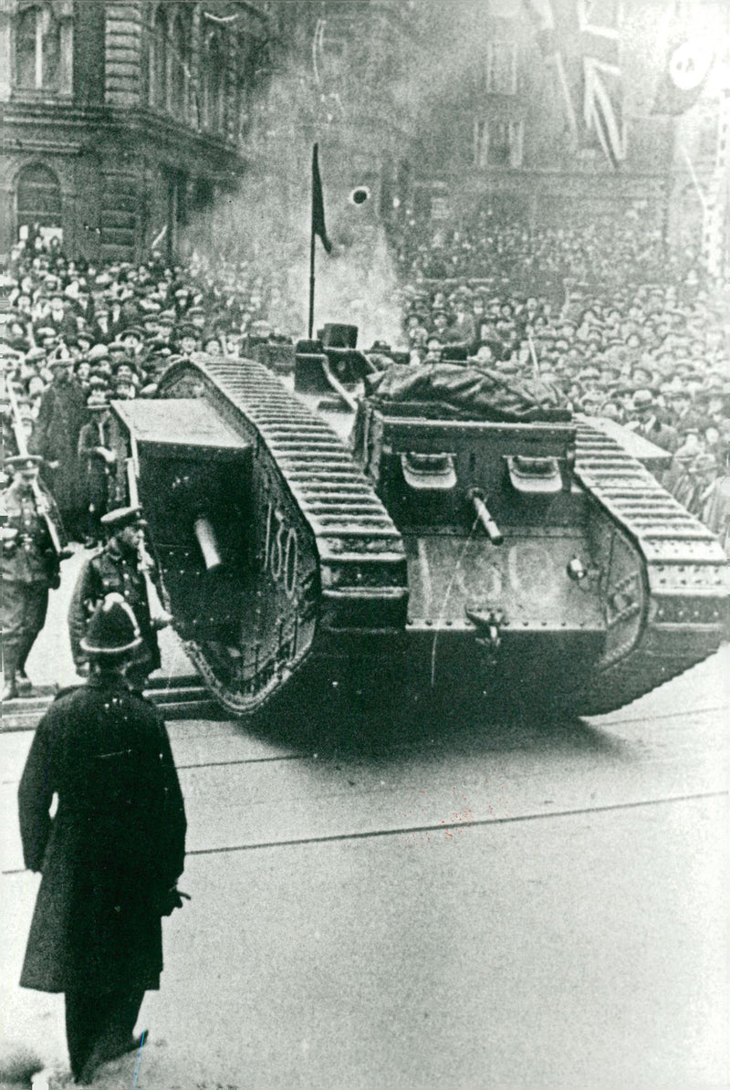 WWI Tank, British - Vintage Photograph