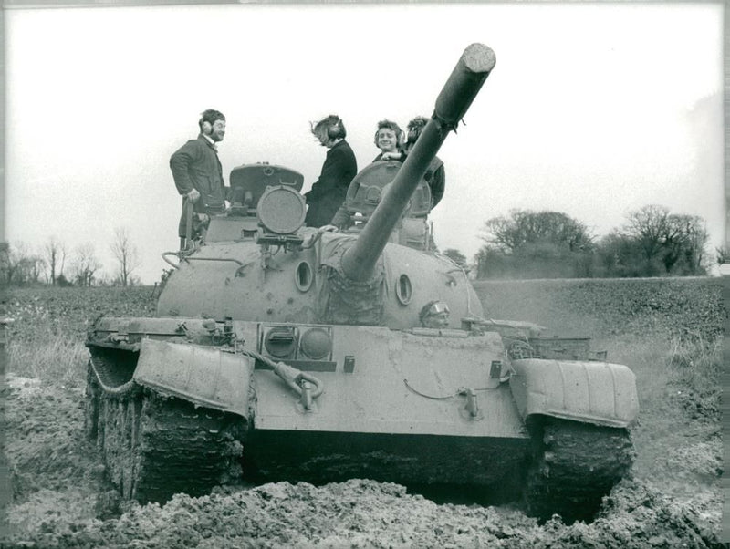 Russian Tank at Adventure Playground - Vintage Photograph