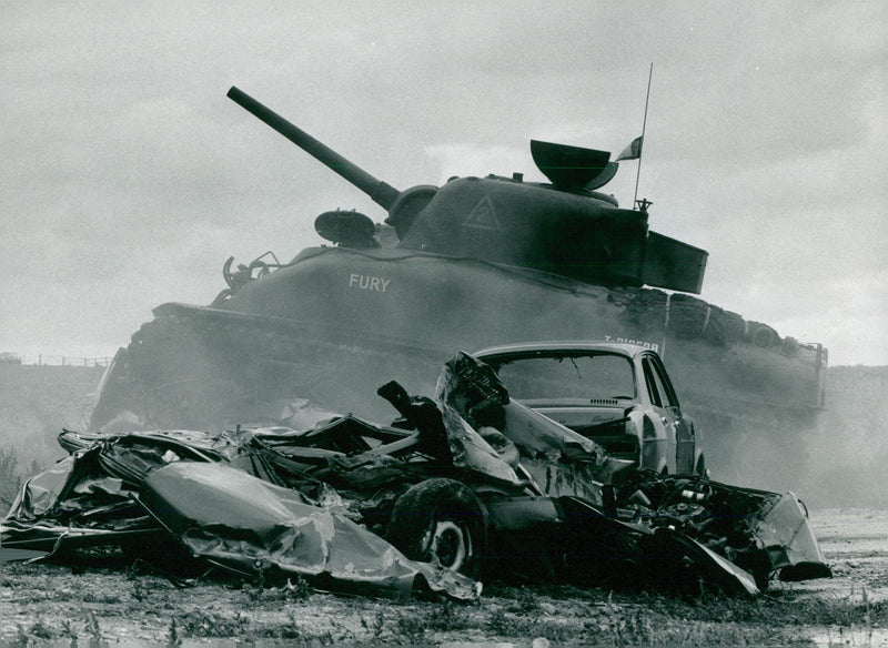 The View of fury tank. - Vintage Photograph