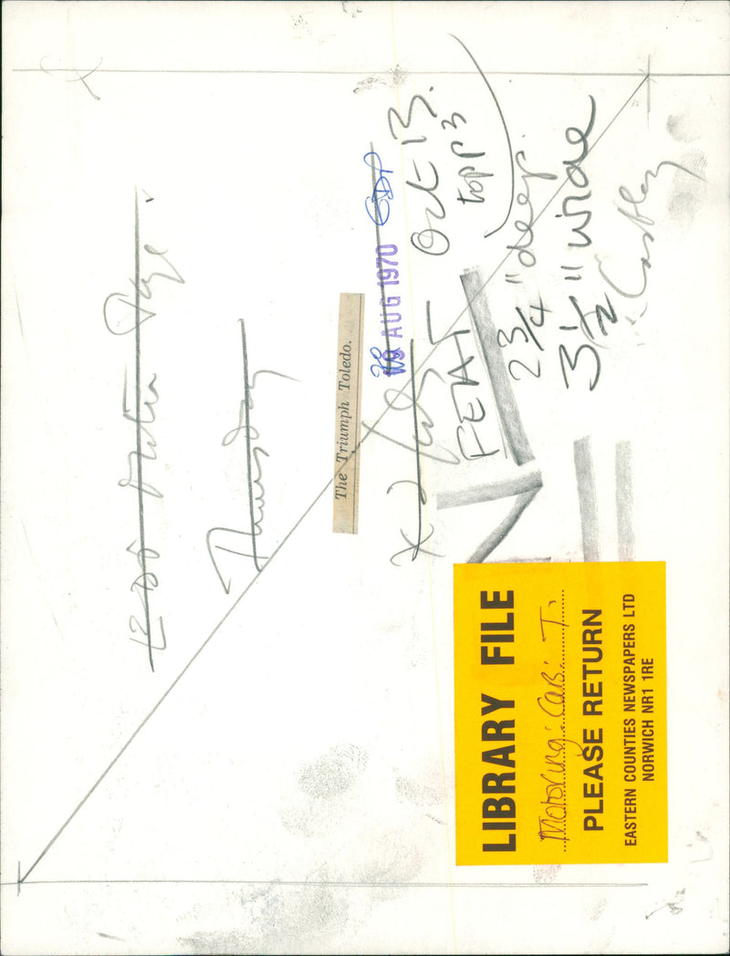 The Triumph Toledo. - Vintage Photograph