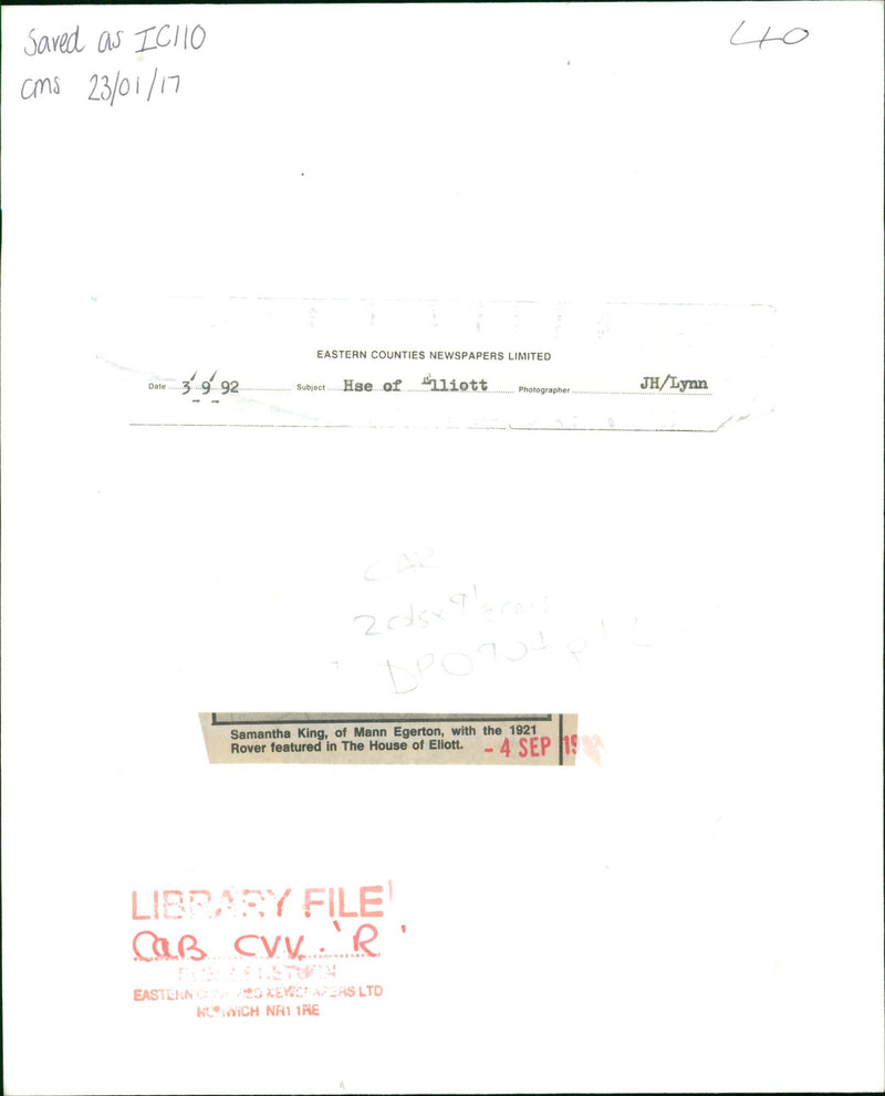 Cars : Classic/Veteran/Vintage - Vintage Photograph