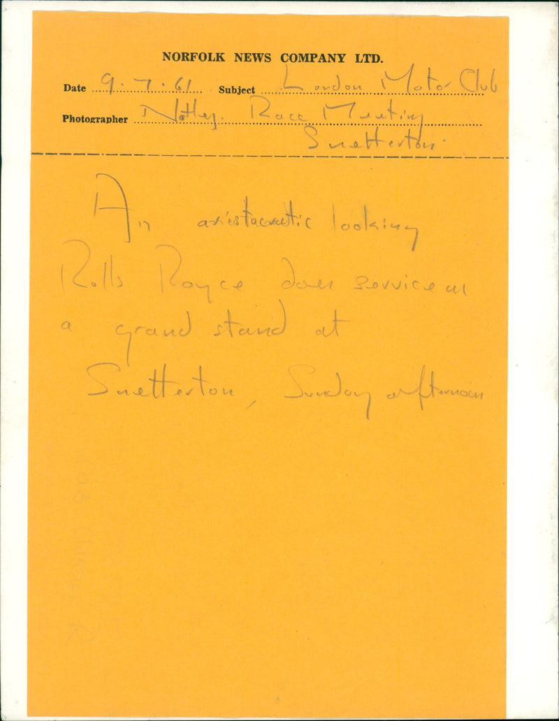 Cars : Classic/Veteran/Vintage - Vintage Photograph