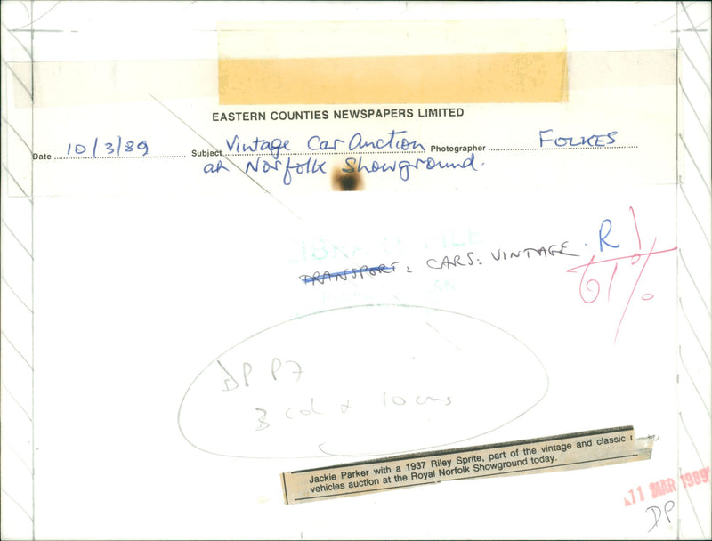 Cars : Classic/Veteran/Vintage - Vintage Photograph