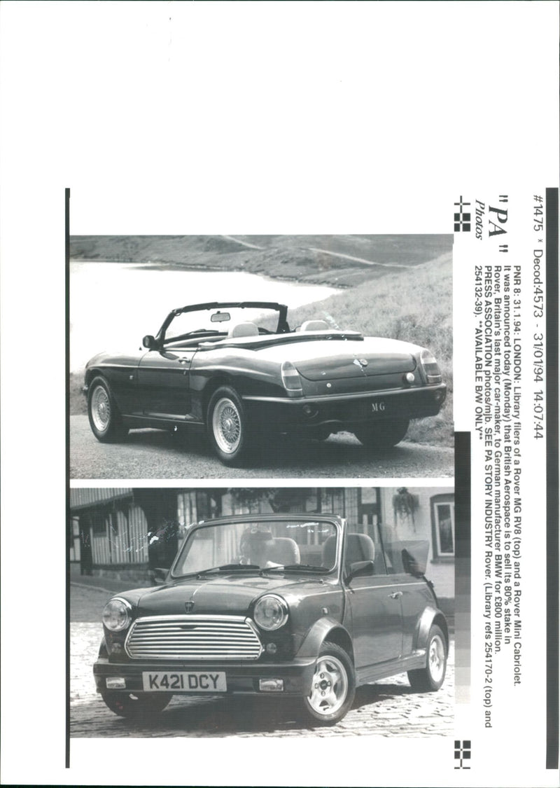 Cars : Classic/Veteran/Vintage - Vintage Photograph