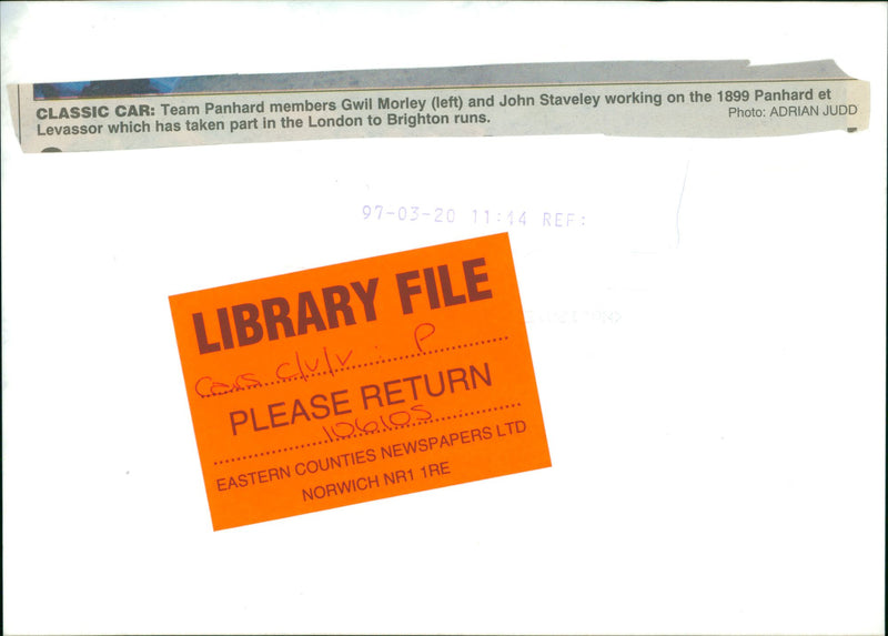 Cars : Classic/Veteran/Vintage - Vintage Photograph