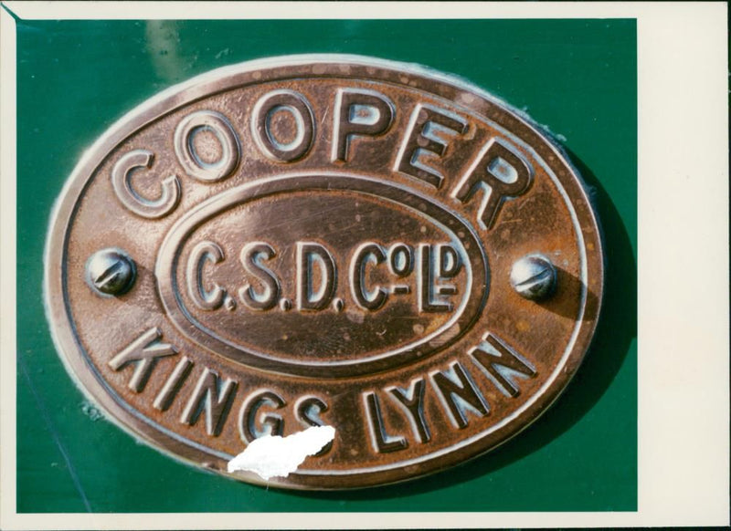 Cooper Steam Digger Co seal - Vintage Photograph