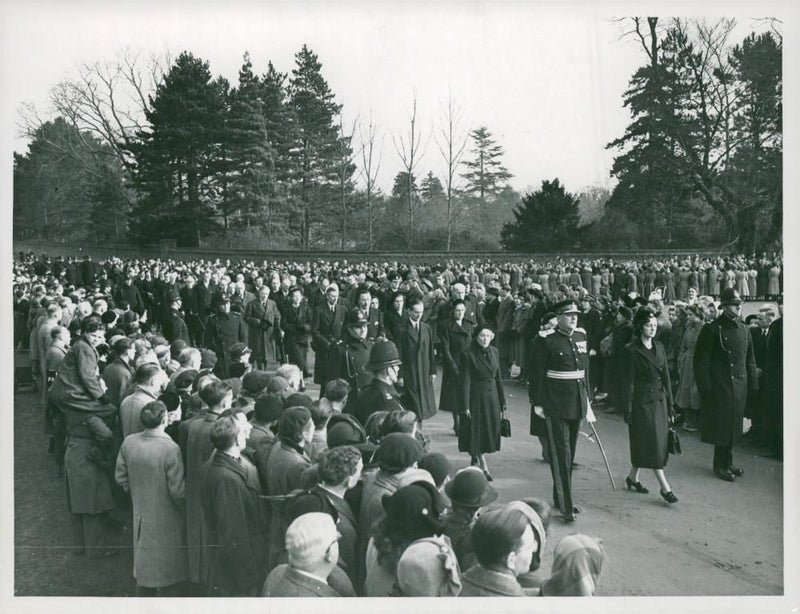 The Funeral of King George VI of England. - Vintage Photograph