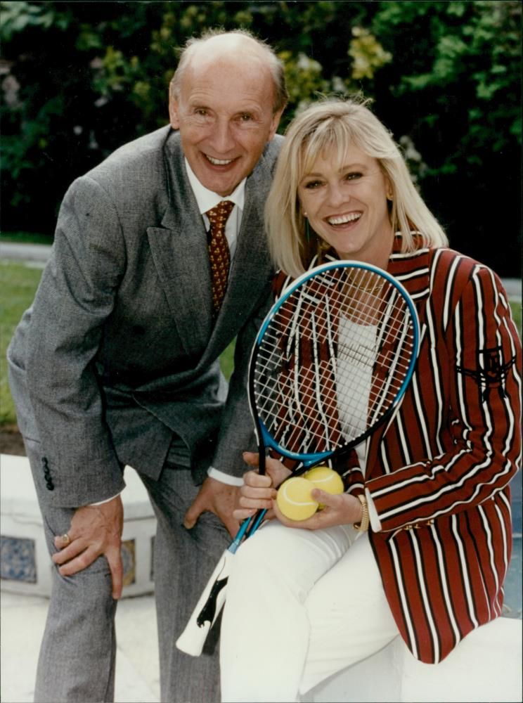 Sue Barker and Barry Davies - Vintage Photograph
