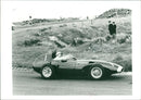 Stirling moss driving the 1958 vanwall vw10. - Vintage Photograph