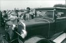 Albert Boyden admires the 1930 skoda. - Vintage Photograph