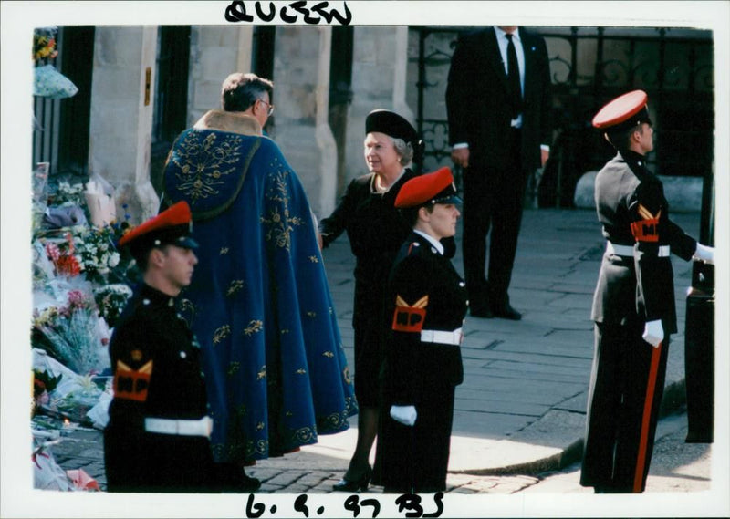 Princess Diana Funeral. - Vintage Photograph