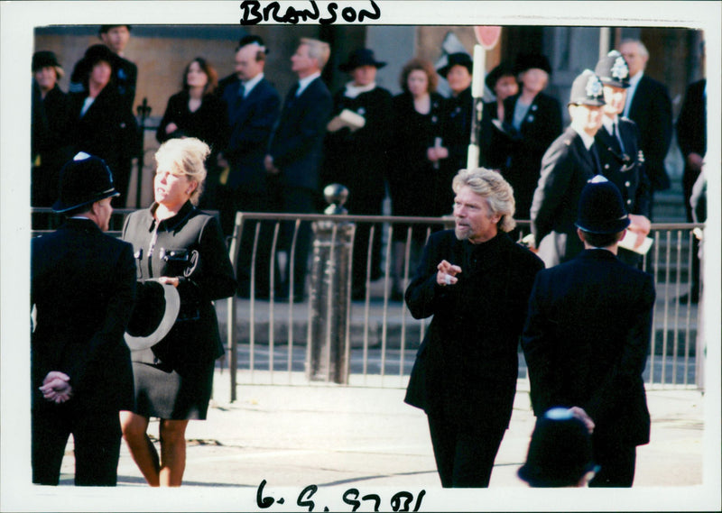 Princess Diana Funeral. - Vintage Photograph